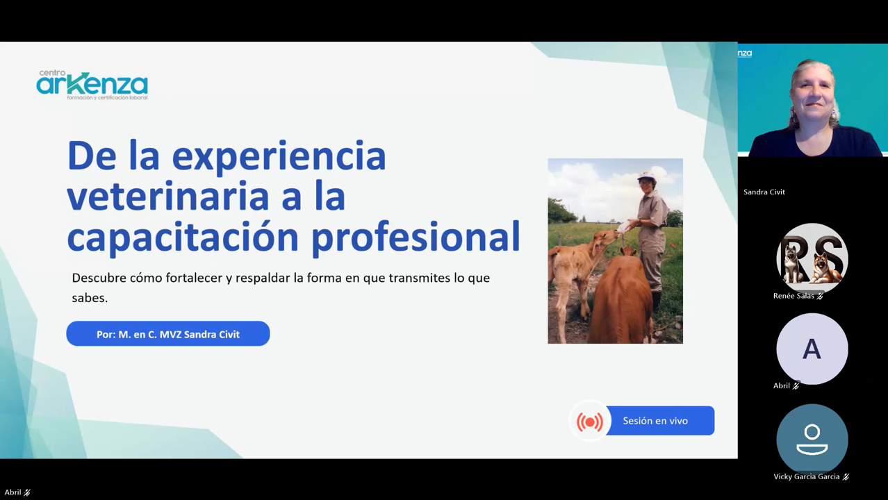 Grabación de la sesión